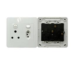 Alphacell Switch Wall Socket - 1X16A+NEW 1X5A 3PIN