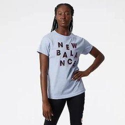 New Balance Women's Relentless Novelty Crew Ss - Vibrant Violet Heather - Medium