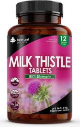 Milk Thistle Tablets 2000MG High Strength Liver Detox 12 Month Supply