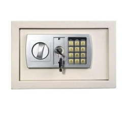White Large Electronic Code Digital Safe Lock Box Wall-in Style