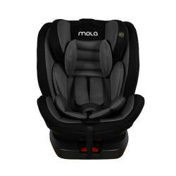 Mola Evolve 360 Isofix Grp 0 1 2 3 0-12YRS Baby Car Seat - Charcoal Grey black