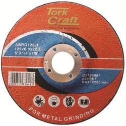 - Grinding Disc - For Steel - 125MM X 6.0MM X 22.22MM - 5 Pack