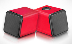 Divoom Iris-02 Stereo Speaker System in Red