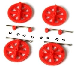 Hobbypower Parrot Ar Drone 2.0 & 1.0 Quadcopter Spare Parts Motor Gears & Shafts Red
