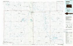 Redfield Sd Topo Map 1:100000 Scale 30 X 60 Minute Historical 1985 Updated 1986 24.1 X 38.2 In - Tyvek