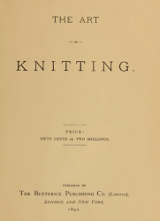 The Art Of Knitting 1892 Ebook Download