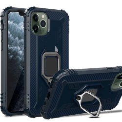 Tuff-Luv Rugged Armour Shield Case & Stand For Apple Iphone 12 & Pro - Blue 5055261883416