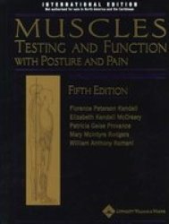 Muscles - Testing And Function With Posture And Pain Hardcover Fifth International Edition