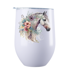 Horse - Stainless Steel Double Wall Coffee Or Wine Tumbler
