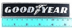 Black Goodyear Tires Motorcycles Racing Biker Embroidered Racing Logo Patch Sew Iron On Jacket Cap Vest Badge Sign