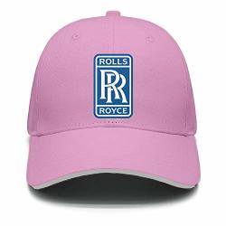 Custom Rolls-royce-symbol-logo-emblem- Pink Snapback Hat Womens Mens