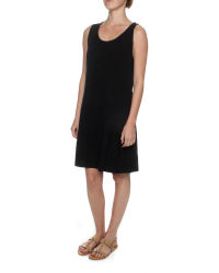 The Earth Collection Sleeveless Short Summer Dress - Black
