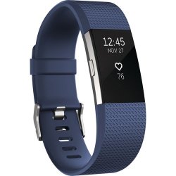 Fitbit Charge 2 - Blue Silver In Large