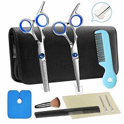Hair Cutting Scissors Kit For Kids Safety Round Tip Hair Scissors Hair Shears Thinning Shears For Hair Cutting Kit Baby Haircut Kit With Kids