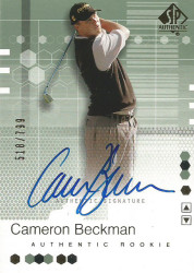 Cameron Beckman - "authentic Signature" Trading Card 518 Of 799