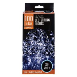 String Lights - Indoor - Cool White - 10 M - 100 LED - 3 Pack