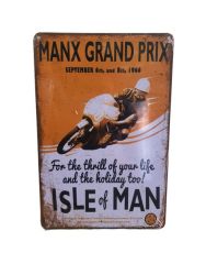 Isle Of Man Tt Vintage Style Metal Tin Sign For Cafe Bar Wall D Cor