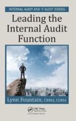 Leading The Internal Audit Function Hardcover