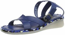 Fly London Women's CENI570FLY Ankle Strap Sandals Blue Blue Blue Mid Sole 003 10.5