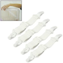 4 Pcs Elastic Bed Sheet Grippers Fasteners Clips