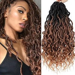 Karida Boho Goddess Locs Crochet Hair 24 Inch New Faux Locs Crochet Hair  Curly Wavy 6 Packs Soft Faux Locs Pre-looped Crochet Braids Synthetic  Prices