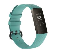 Fitbit Charge 3 4 Large Silicone Strap-teal