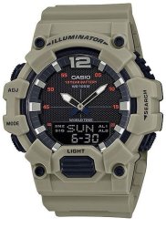 Casio Standard Collection Analog And Digital Wrist Watch - Beige And Black