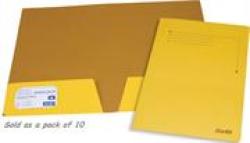 Bantex A4 Flap Document Folder - Yellow