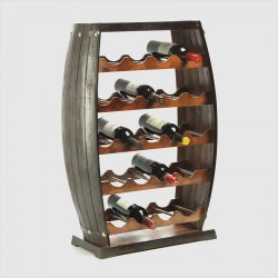 23 Bottle Wooden Wine Rack