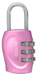 Cellini 3 Dial Combination Lock - Lipstick