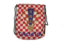 Croatia Hns Logo Fifa Soccer World Cup Drawstring Knapsack Bag .. 14" X 18" Inches .. .. New
