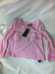 Polo Pink Long Sleeve Top For Girls 7-8 Years