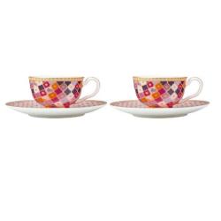 Maxwell & Williams Kasbah Rose 85ML Espresso Cup And Saucer Set