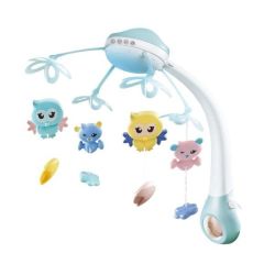 Optic Baby Projection Night Light Bed Bell - Blue