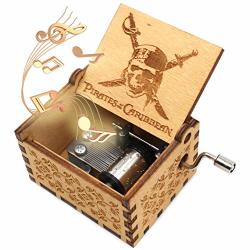 Ukebobo Wooden Music Box - Pirates Of The Caribbean Music Box Pirates Of The Caribbean Gifts- 1 Set