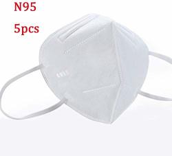 KN95 Dust Masks Full Face Mask With Free Adjustable Headgear N95 Mask Full Face Mask Dust Masks 5PCS