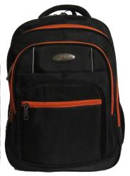 Powerland Power Land Laptop Bag- Black & Orange Zip