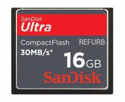 Sandisk 16GB Ultra Cf Memory Card 30MB S 200X SDCFH-016G-A11 Renewed