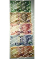 Gill Marcus 2ND Issue Set Of Aa 216 Series Mandela Unc Notes With Identical Serial Numbers |