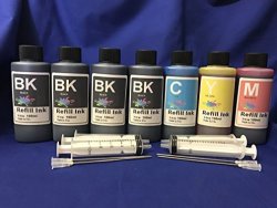 700 Ml Bulk Ink Refill Set For All Printers: Hp Canon Lexmark Brother Dell For Refillable Cartridges Or Cis Ciss Ink System + Free 4 Syringes Needles