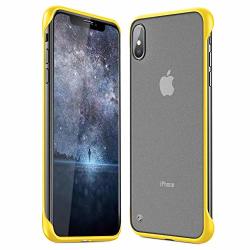 Aicisingn Compatible With Iphone XS Max Case Frameless Translucent Matte Texture Design Hard PC Back Cover 6.5 Inch Tpu Shock Bumper Corners Protective With