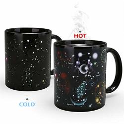 Heat Changing Mug Colour Changing Mug Magical Coffee Mug Tea Cup Perfect Novelty Gift 11OZ-BPA Free Ceramic Constellation
