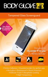 Body Glove Tempered Glass Screen Protector for Huawei P10 Lite in Clear & White