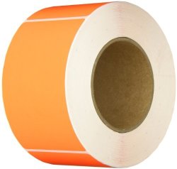 Tape Logic DL632G Inventory Rectangle Label 5" Length X 3" Width Fluorescent Red Roll Of 500