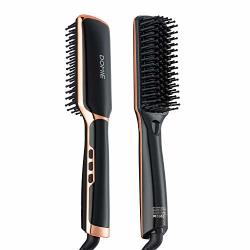 Hair Straightening Brush Domie Heated Comb