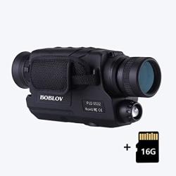 Boblov Digital Night Vision Monocular 5X32 Optics Scope Night Vision Infrared Monoculars With 16GB Card For Hunting Observe