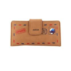 Swish For Iphone 5 & 5S & Se & Apple Mouse Envelope Style Earth Stamp Leather Case Size: 14.5 X 7 Cm