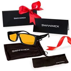 Swanwick Sleep Fitover Blue Light Blocking Glasses And Computer Eyewear - Wear Over Your Prescription Glasses Or Readers