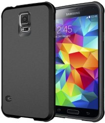 Galaxy S5 Case Diztronic Matte Back Ultra Tpu Case For Samsung Galaxy S5 Black