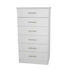 Lagos 6 Drawers Chest Of Drawers White